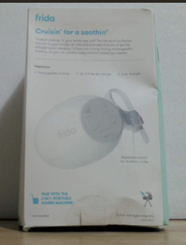 Dispositivo manos libres Frida Baby para cochecito con 5 niveles de vibración, accesorios universales para cochecito, vibración portátil recargable para cunas y cochecitos, chupete para bebés resistente al agua.