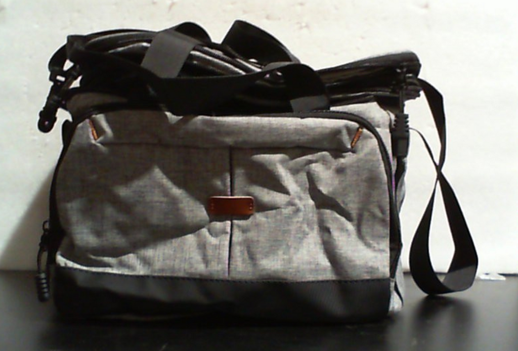 Fiambrera Pritent para hombres y mujeres, bolsa térmica de doble capa para el almuerzo, bolsa enfriadora expandible a prueba de fugas con correa ajustable para el hombro, ideal para niños, escuela, trabajo, picnic y camping (gris, grande).
