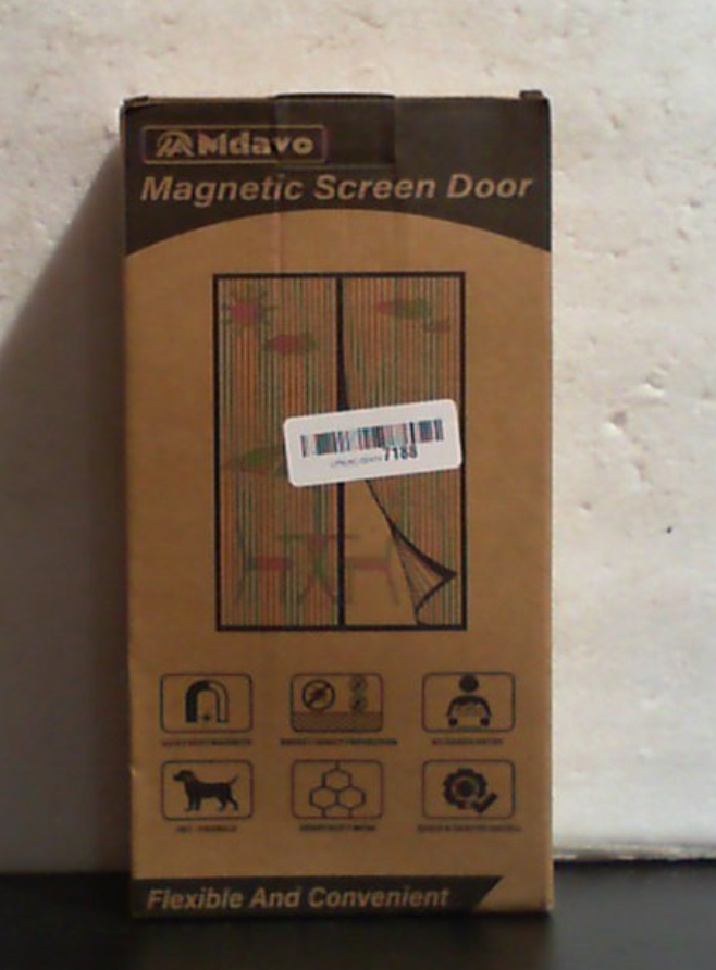 Mosquitera magnética resistente para puerta, cierre magnético para mantener alejados a los insectos, ideal para mascotas y niños. Mosquitera manos libres, apta para puertas de 32 x 80 pulgadas, color blanco.