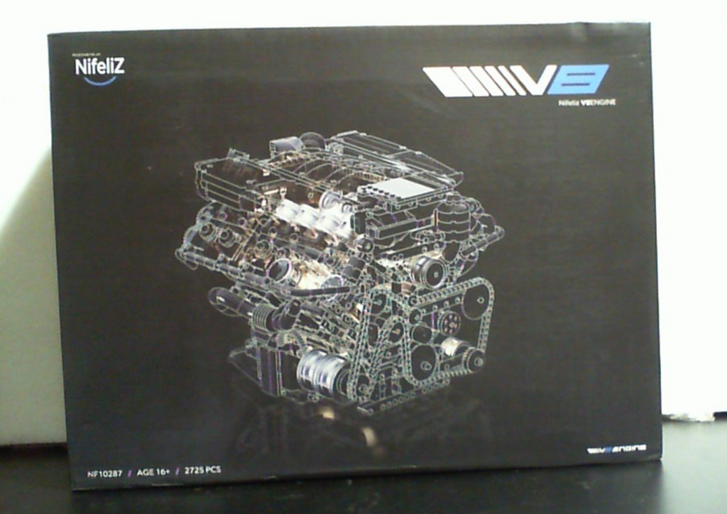 Set de construcción de motor V8 Nifeliz, modelo de motor avanzado exclusivo para coleccionistas, juguete de experimentos de ciencias físicas para adultos, decoración para el hogar o la oficina (2725 piezas, NF10287)