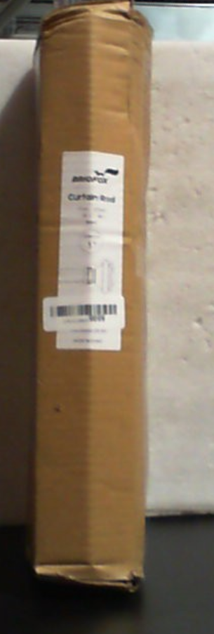 Barras para cortinas BRIAFOX NEGRAS para ventanas, longitud ajustable de 48 a 84 pulgadas, diámetro de 1 pulgada, barras para cortinas de ventana resistentes para interiores y exteriores con remates cuadrados clásicos.