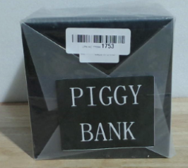 Hucha para adultos. Se debe romper para abrir. Caja de ahorros de acero inoxidable. Caja de ahorros de metal irrompible. Hucha para monedas y billetes. 15 cm (5,9 pulgadas). Color negro.