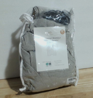 Cortinas opacas HushLoom con pliegues pellizcados para dormitorio y sala de estar, cortinas opacas térmicas con textura de lino, 90 pulgadas de largo, juego de 2 paneles (40" de ancho x 90" de largo, color gris topo).