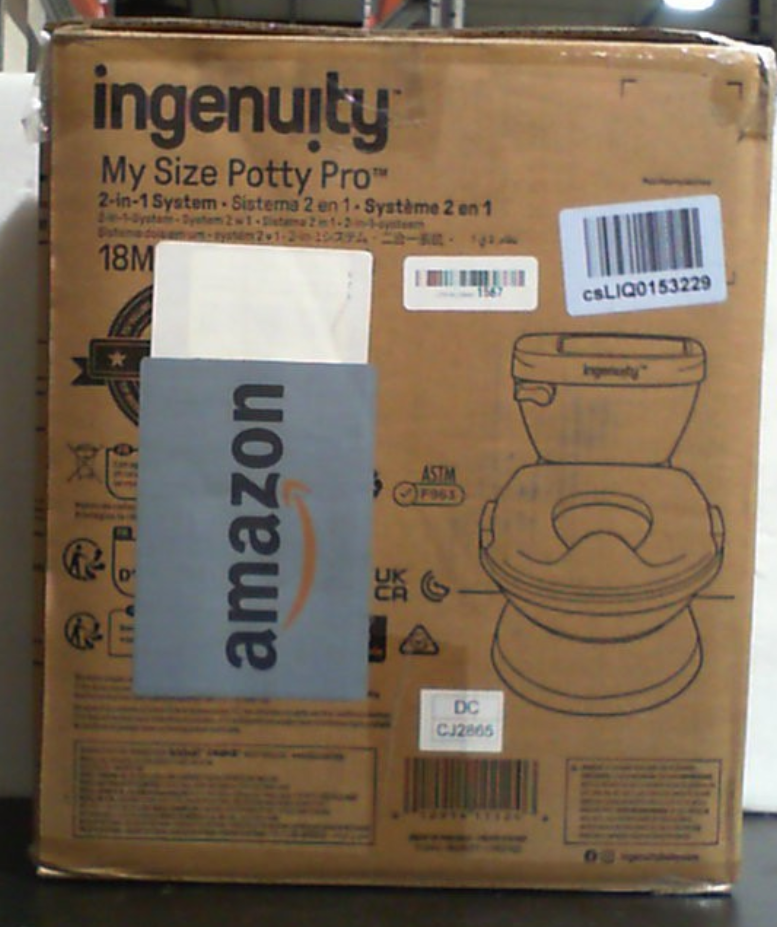 Summer Infant de Ingenuity My Size Potty Pro en blanco, inodoro de entrenamiento para ir al baño para niños