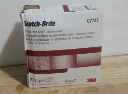 Estropajo preparador Scotch-Brite Cubitron 07747, 12 cm x 4,5 m