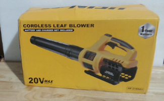 Soplador de hojas inalámbrico HEINPRO compatible con batería Dewalt de 20 V máx., 400 CFM, eléctrico, inalámbrico, velocidad variable, modo turbo, soplador de hojas a batería para el cuidado del césped y el jardín (solo herramienta).