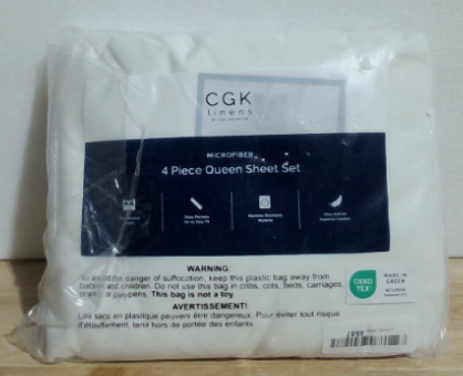 Juego de sábanas de 4 piezas tamaño Queen - Sábanas cómodas, transpirables y frescas - Sábanas de lujo para hotel para mujeres y hombres - Bolsillos profundos, fácil ajuste, extra suaves y sin arrugas - Juego de sábanas blancas con certificación Oeko-Tex