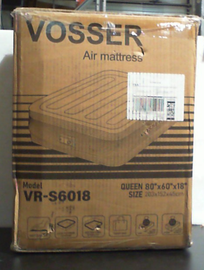 VOSSER Colchón de aire Queen con bomba incorporada, cama inflable