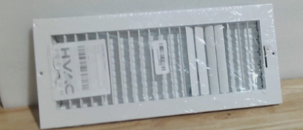 Difusor de suministro de aire ajustable de 16 pulgadas de ancho x 6 pulgadas de alto - Cubierta de ventilación HVAC para pared o techo - Rejilla de registro - Alto flujo de aire - Blanco [Dimensiones exteriores: 17,75 pulgadas de ancho x 7,75 pulgadas de