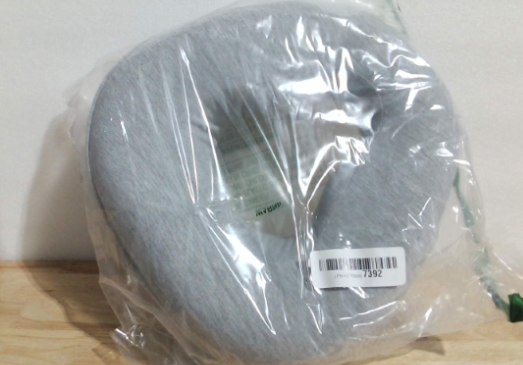 Almohada de masaje para cama, almohada de masaje para camilla, almohadas para perforaciones, almohada para dormir, soporte facial después de cirugía ocular, funda extraíble de espuma viscoelástica con diseño transpirable, gris claro