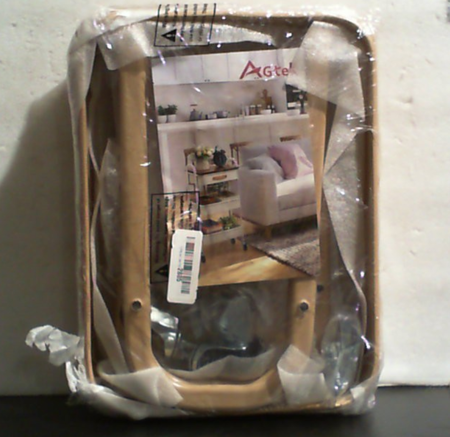 Carrito utilitario rodante AGTEK de 3 niveles con ruedas con bloqueo, carrito de almacenamiento multifuncional de metal, carrito organizador para cocina, oficina, sala de estar, maquillaje, manualidades, estudio de arte, rubor