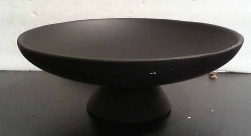 YMXYJM Moderno cuenco decorativo con pedestal de resina, cuenco de fruta grande