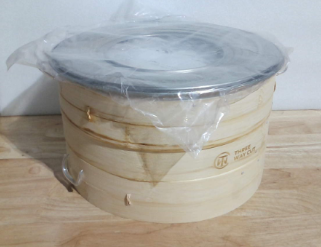 Vaporera de bambú de 30 cm| Cestas vaporeras de 2 niveles para dumplings con asas - Tamaño extragrande, revestimientos de silicona para alimentos, adaptador de anillo, molde y prensa para cocinar dim sum, potstickers, comida china asiática