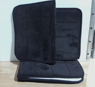 Juego de alfombras de baño de espuma viscoelástica antideslizantes, juego de 3 piezas, alfombras lavables, alfombras absorbentes de pelo largo, alfombra de inodoro en forma de U súper suave, alfombras de baño para bañera y ducha, color negro.
