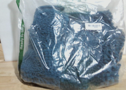 Juego de alfombras de baño Yimobra de 3 piezas: alfombras de baño y de inodoro de chenilla súper absorbentes y de secado rápido, antideslizantes y lavables a máquina, alfombra de pelo largo extragruesa para ducha, bañera y lavabo, azul marino.