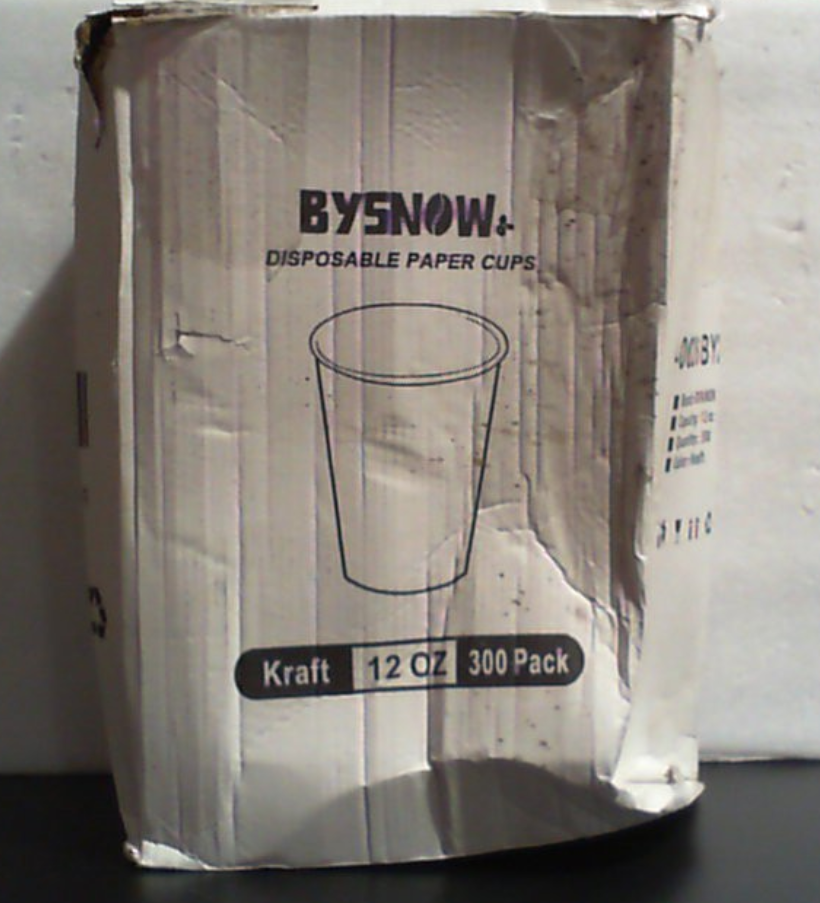BYSNOW Paquete de 300 vasos de papel para café de 355 ml (12 oz), vasos desechables de papel kraft, vasos para bebidas frías o calientes para agua, café y jugo.