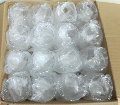 FOCUSLINE Paquete de 32 copas de vino de plástico sin tallo, 355 ml (12 oz), transparentes, desechables, reutilizables para fiestas y bodas, irrompibles, reciclables y libres de BPA.
