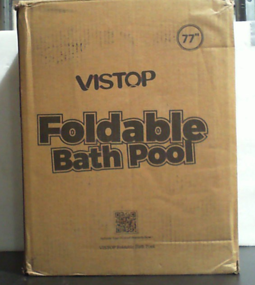 VISTOP Piscina plegable jumbo para perros, carcasa de plástico duro, piscina portátil para perros
