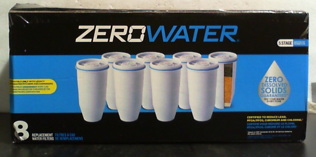 ZeroWater Filtro de Reemplazo Oficial – Filtro de Agua Zero de 0 TDS de 5 Etapas