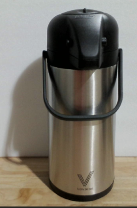 Jarra de café para mantener las bebidas calientes - Dispensador de café Airpot de 3 litros (102 oz) con bomba - Dispensador de bebidas calientes de acero inoxidable con aislamiento térmico para fiestas - Jarra térmica para bebidas calientes como agua