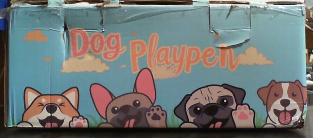 Parque para cachorros XVISHX de 42x42 pulgadas con cubierta y almohadillas para perros, parque para cachorros o perros pequeños, parque para mascotas para interiores y exteriores, parque para perros resistente y seguro con tela engrosada.