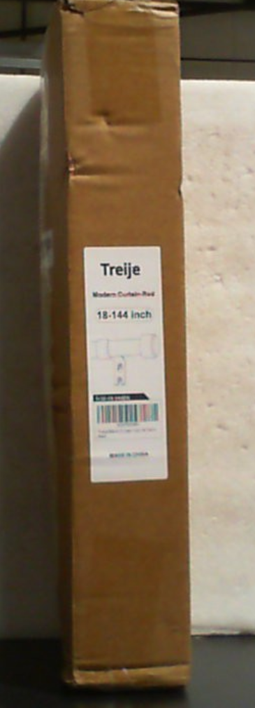 Barras para cortinas Treije de 72 a 144 pulgadas, barra ajustable de 1 pulgada de alta resistencia para ventanas, barra extralarga negra para cortinas, diseño moderno, fácil instalación.