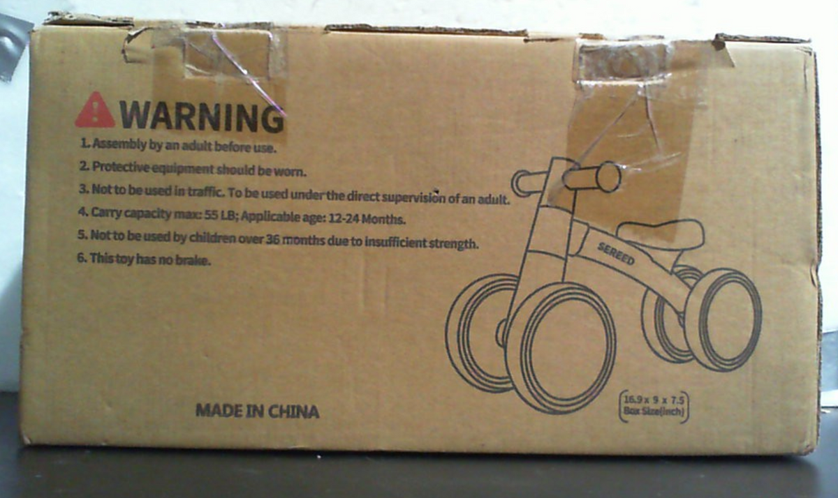Bicicleta de equilibrio SEREED para bebés de 1 a 2 años - 4 ruedas, primera bicicleta para niños pequeños, regalo de cumpleaños (verde)