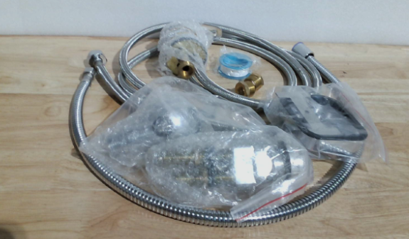 Kit de válvula antirretorno para grifo de lavacabezas Toriexon Salon, grifos para lavacabezas con manguera y rociador de repuesto, juego de manguera y rociador para grifo de peluquería