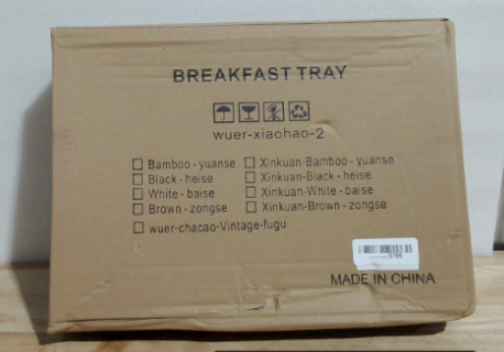 Bandeja de desayuno con patas plegables (juego de 2), mesa auxiliar de cama de bambú de 40 cm (15,7"), bandeja plegable para TV con asas ergonómicas onduladas para cama, sofá, desayuno, aperitivos, café, color natural.