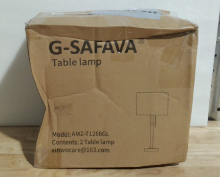 Lámparas de mesa de madera G-SAFAVA de 56 cm (22"), estilo moderno de mediados de siglo, ideales para dormitorio, sala de estar, mesitas de noche, con interruptor de cadena, color dorado. Juego de 2 lámparas de mesa auxiliares pequeñas, estilo vintage.