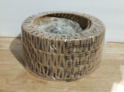 Lámpara de techo de ratán, lámpara de techo moderna bohemia tejida de 3 luces, lámpara de techo empotrada estilo boho para dormitorio, sala de estar y comedor. Bombilla no incluida.