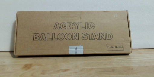 TEKXYZ Soporte para globos de acrílico transparente de 40 cm de altura para decoración de centros de mesa, juego de 4