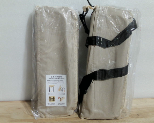 OrbitShell Paquete de 2 taburetes plegables portátiles, silla plegable de bolsillo, taburete plegable para acampar para adultos, mochila, asientos de exterior con reposapiés, para viajes, caza, pesca, senderismo y jardinería - Grande, color caqui