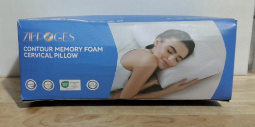 Almohada cervical Zibroges para aliviar el dolor - Almohada refrescante ajustable tamaño Queen para dormir, almohadas de espuma viscoelástica para cuello y hombros, almohada ergonómica contorneada para quienes duermen de lado, boca abajo o boca arriba.