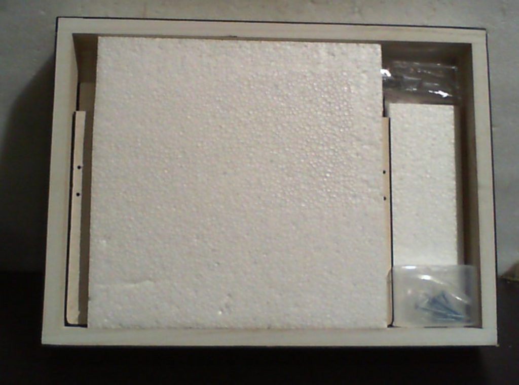 Accesorios de madera vintage para fotografía de recién nacidos de AceOrbit, ideales para sesiones fotográficas de bebés en estudios fotográficos. Cama desmontable para muñecas, 42 x 28 cm (blanca).