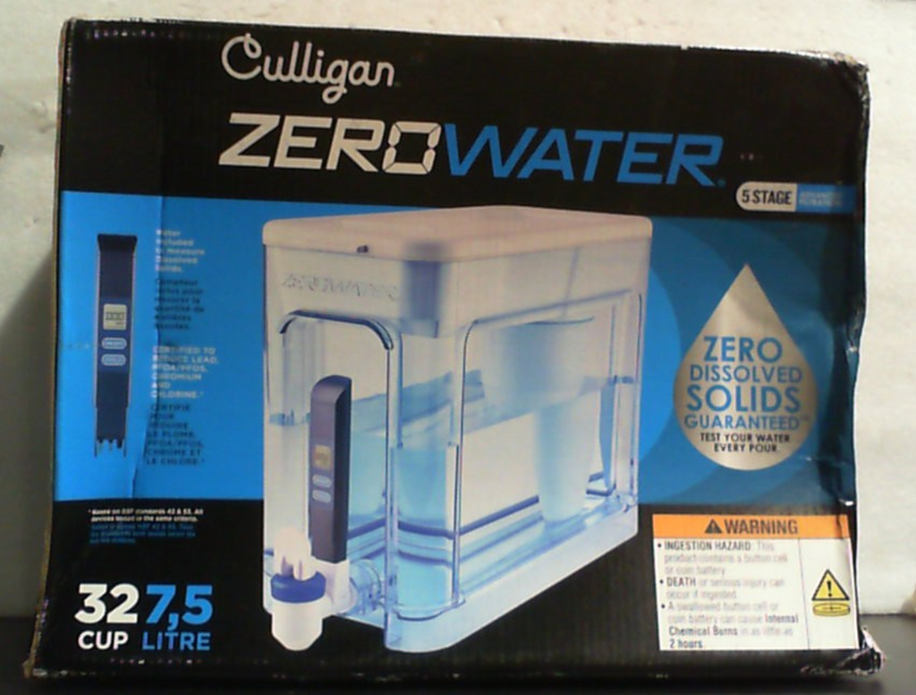 Dispensador de agua ZeroWater de 32 tazas con filtro de 5 etapas y lectura instantánea - 0 TDS para un mejor sabor del agua del grifo - Certificado por IAPMO para reducir el plomo, el cromo y el PFOA/PFOS