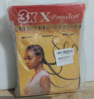 Cabello sintético preestirado Sensationnel X-pression para trenzar - 3 trenzas de 58 pulgadas, totalmente de kanekalon, ignífugo, para trenzas de caja y giros (paquete de 3, 4 MARRÓN MEDIO)