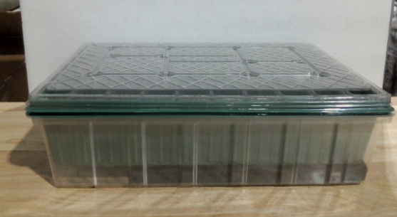 Bandejas Germinadoras VYNALTIX 120 Celdas con Riego Automático y Luz LED de Cultivo | Pack de 2 de 60 Celdas | Kit con Domos de Humedad, Herramientas y Etiquetas