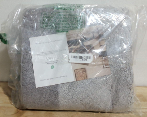 Alfombra de Baño anllugs 24x60 Pulgadas | Antideslizante, Extra Suave y Absorbente | Lavable a Máquina, Secado Rápido | para Piso de Baño, Ducha y Lavabo | Gris Claro y Gris