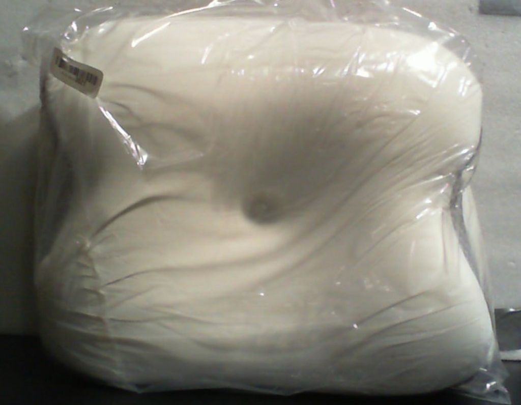 Almohada cervical para personas que duermen de lado | Almohada ergonómica para la apnea del sueño, el dolor de cuello y el alivio de los ronquidos | Espuma viscoelástica ergonómica y ortopédica con soporte de contorno cervical, blanca, grande