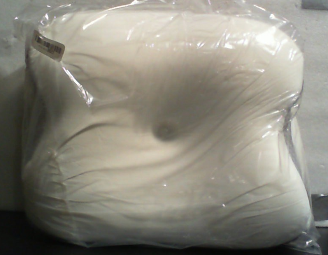 Almohada cervical para personas que duermen de lado | Almohada ergonómica para la apnea del sueño, el dolor de cuello y el alivio de los ronquidos | Espuma viscoelástica ergonómica y ortopédica con soporte de contorno cervical, blanca, grande