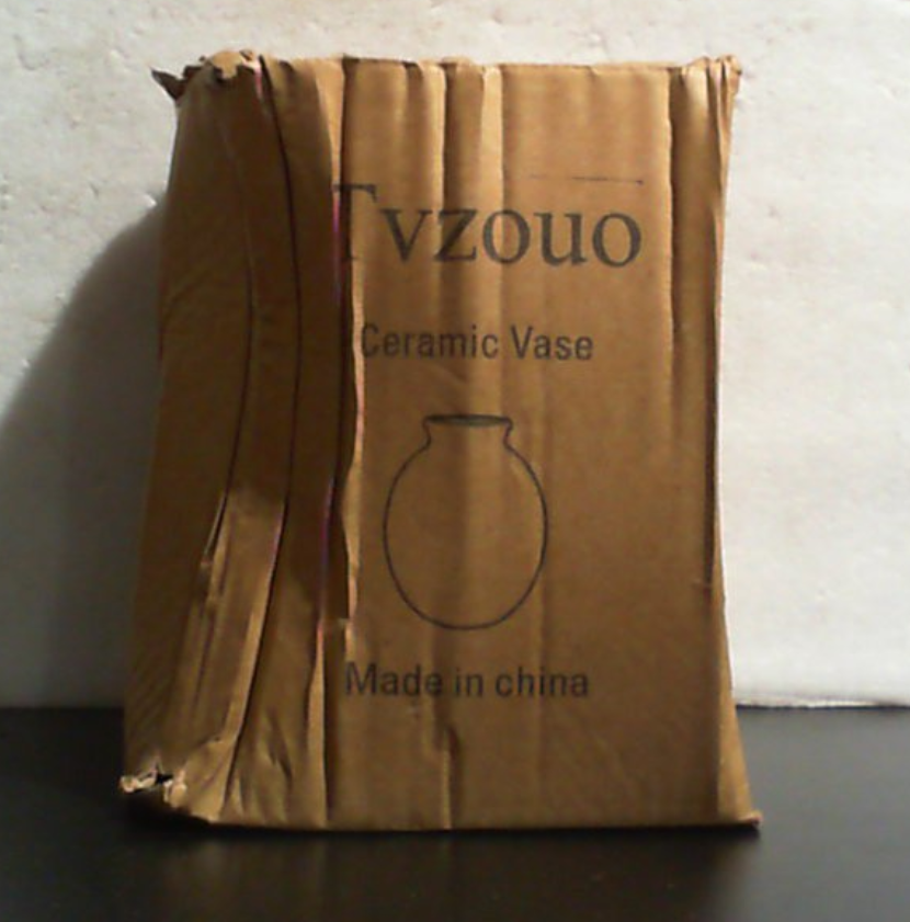 Jarrón de cerámica Tvzouo para decoración del hogar, jarrón rústico vintage retro de estilo granja para sala de estar, cocina, dormitorio, decoración para el hogar, estantería, mesa de comedor, oficina, regalo (7,4 pulgadas)