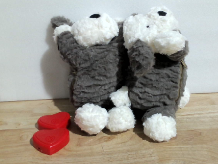 Liliful Peluche de Cachorro con Latido | Paquete de 2 | Juguete de Consuelo para Dormir | Alivia Ansiedad por Separacion | Entrenamiento de Comportamiento