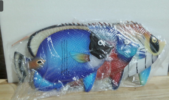 John's Studio Decoracion de Pared de Peces de Metal | Arte Colgante para Jardin y Exterior, Tematica Oceano, para Cocina, Bano y Piscina - 3 Piezas