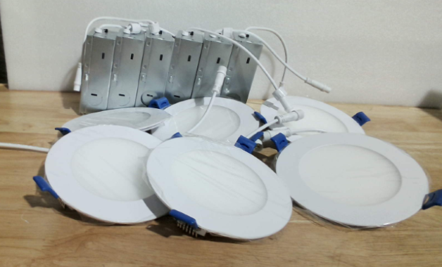 Meconard Pack 6 Luces LED Empotradas 4 Pulgadas con Caja de Conexion | 5 Temperaturas Seleccionables, 9W=75W 750LM, Regulables ETL