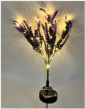 Lámpara solar decorativa de lavanda con LED, 75 cm, para jardín. 4 PACK