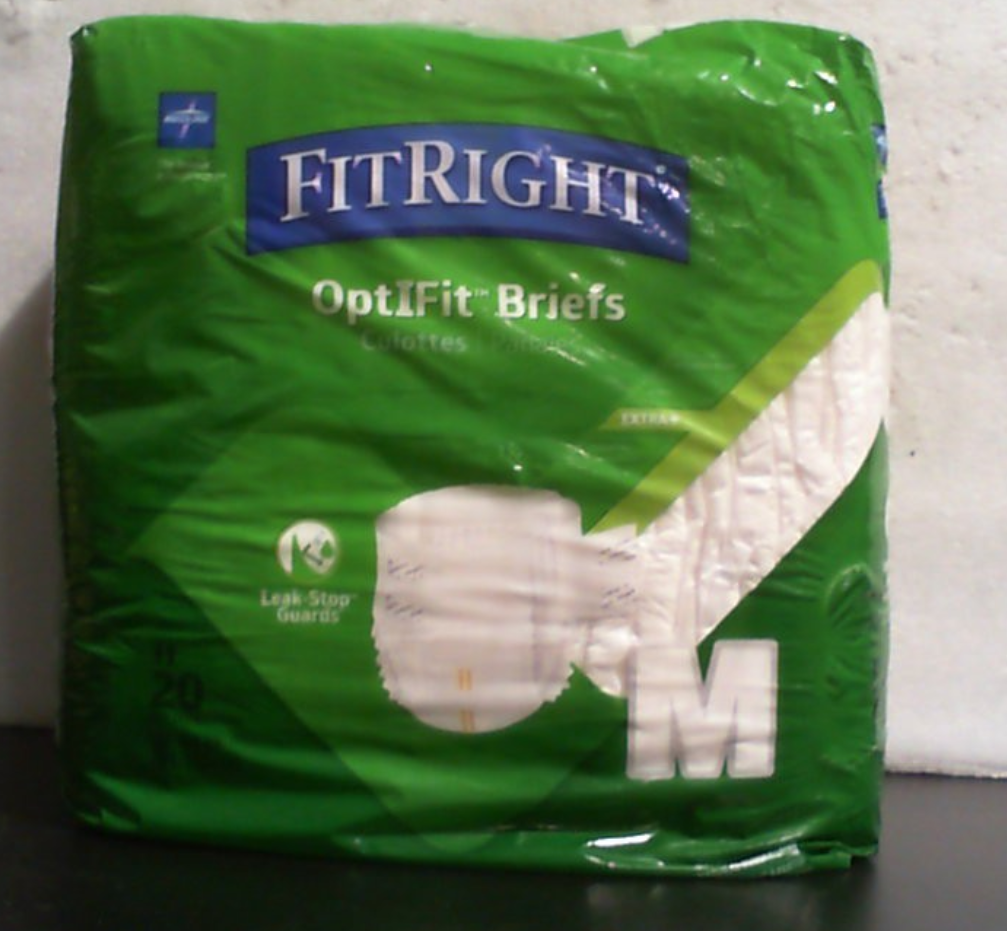 Pañales para Adultos FitRight Extra+ | Ropa Interior Desechable para Incontinencia, Antifugas, Máxima Absorción para Hombre y Mujer, Talla Mediana, 81-112 cm, 20 Unidades