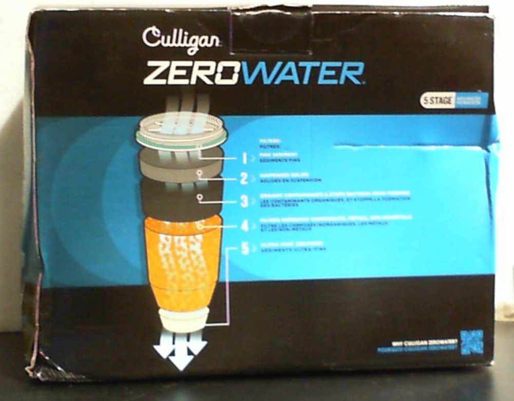 Dispensador con Filtro de Agua ZeroWater 32 Tazas de 5 Etapas con Lector Instantáneo | 0 TDS para Mejor Sabor del Agua | Certificado IAPMO, Reduce Plomo, Cromo y PFOA/PFOS
