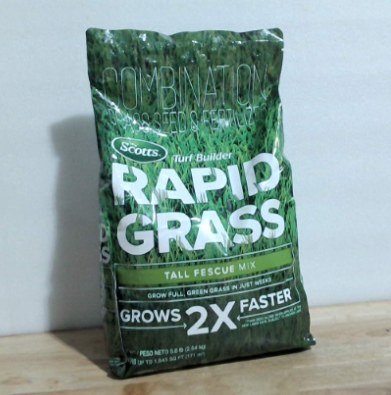 Scotts Turf Builder Rapid Grass Mezcla Fescue Alta | Semilla y Fertilizante Combinados para Cesped | Crece en Semanas | 2.5 kg