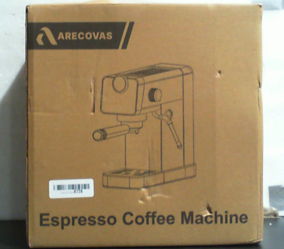 Máquina de Espresso Arecovas con Espumador de Leche | 20 Bar Compacta | Pantalla Táctil | Tanque de 41oz | Acero Inoxidable para Uso en Casa